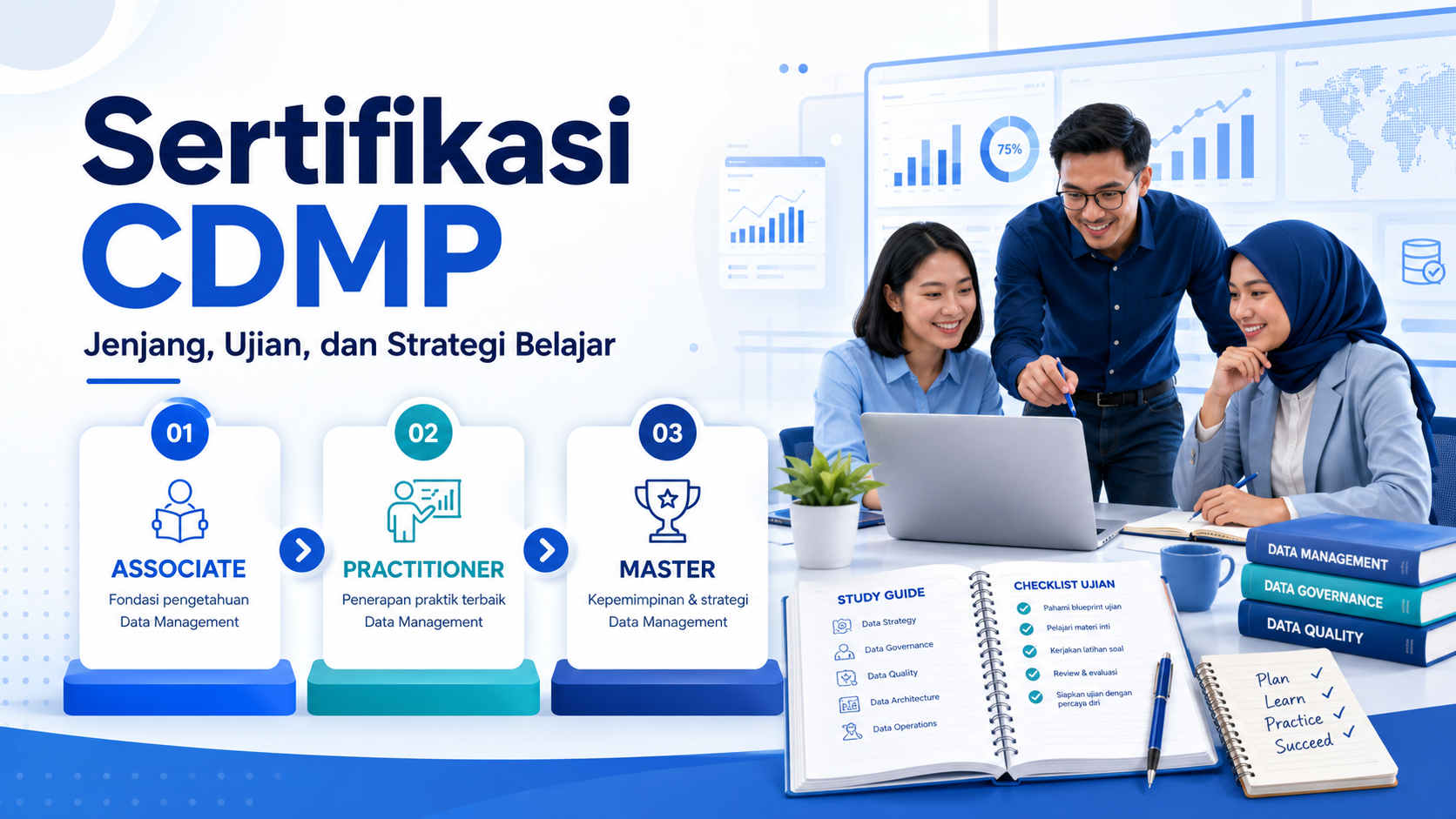 Sertifikasi CDMP untuk profesional manajemen data